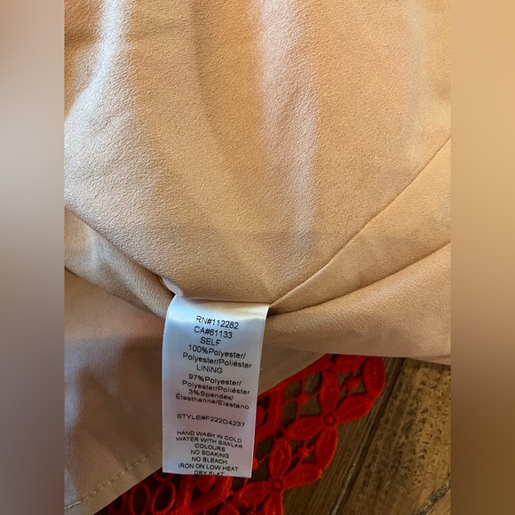 Adelyn Rae Alana Crochet Lace Midi Dress - size small -NWT-mandarin red/stunning - Picture 14 of 16